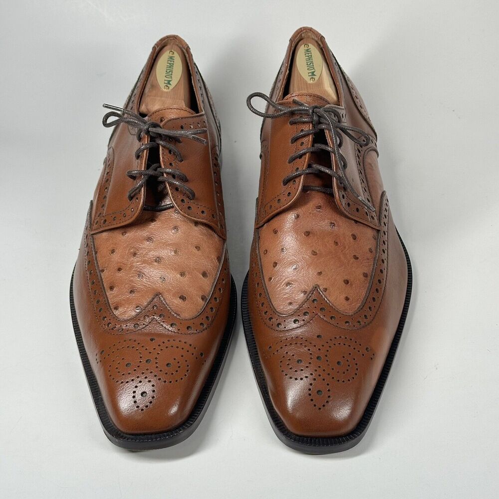 Cerruti Brown Mens Italian Leather Oxford Dress Shoes/ Made in Italy/ 44 - 11 - Picture 3 of 16